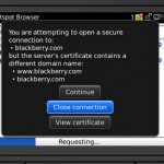 RIM rivela ufficialmente una vulnerabilita’ del browser BlackBerry