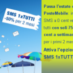 Poste Mobile SMS 1 per tutti e Mobile 7 giorni 