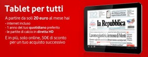 Offerta Vodafone tablet